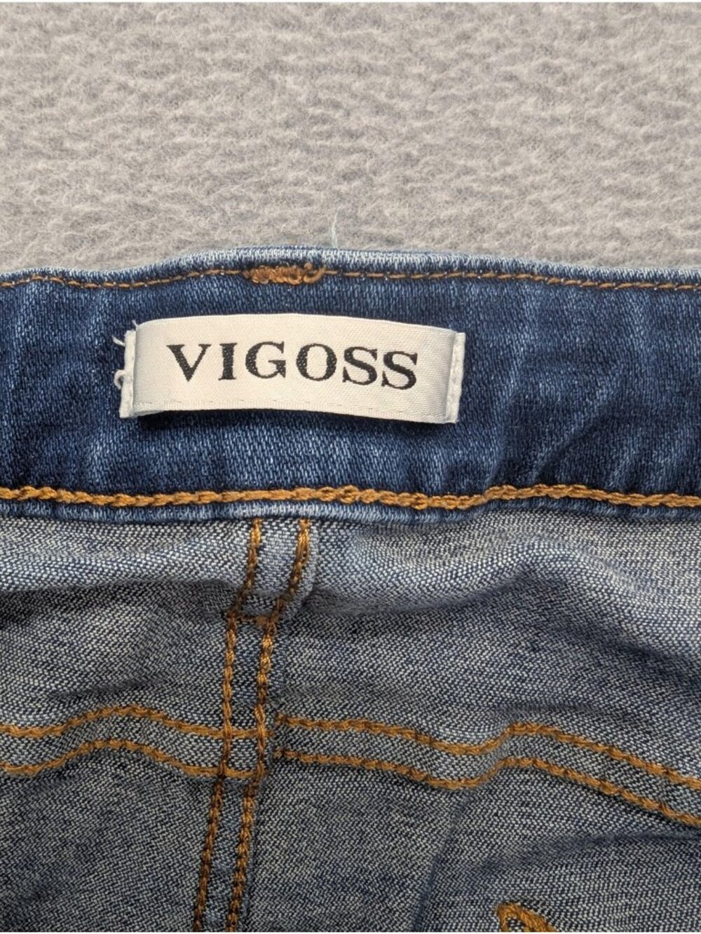 Vigoss Shorts Womens 18 Blue Distressed Denim Cutoff Marley Stretch Summer - Picture 12 of 15